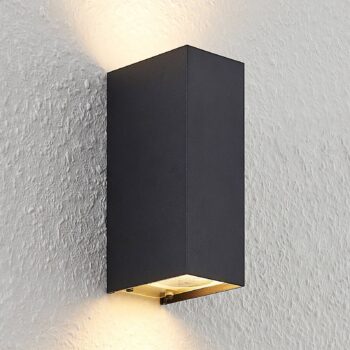 Arcchio Maruba nástenná lampa, 2-pl., čierna