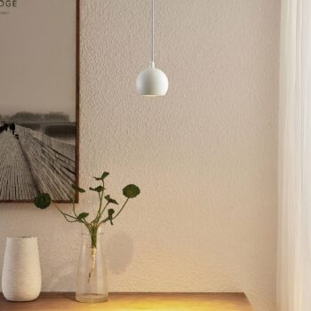 Arcchio Renko závesná lampa, 1-plameňová, biela