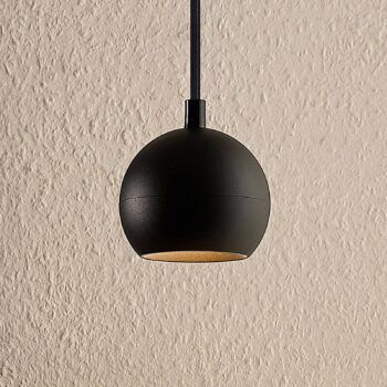 Arcchio Renko závesná lampa, 1-plameňová, čierna