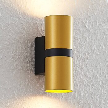 Arcchio Arsa nástenná lampa, 2-pl., zlatá