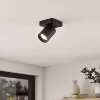 Arcchio Leevya stropná lampa 1-pl. hranatá čierna