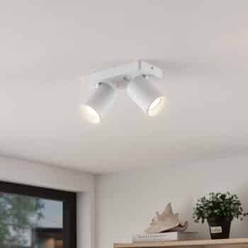 Arcchio Leevya stropná lampa 2-pl. biela