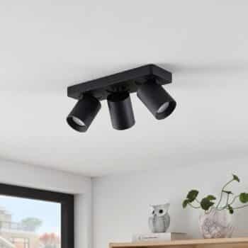 Arcchio Leevya stropná lampa 3-pl. čierna - Image 2