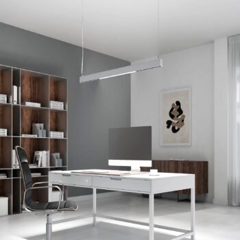 Arcchio Ingura závesná LED do kancelárie striebro - Image 2