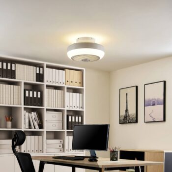Lindby Thyron LED stropný ventilátor, biely - Image 2