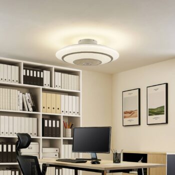 Lindby Kheira LED stropný ventilátor, 55 W - Image 2