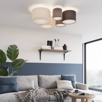 Lindby Laurenz, stropná lampa, 5–pl. 90 cm - Image 2