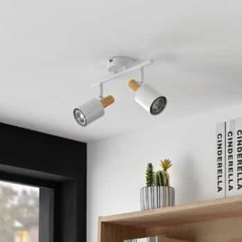 Lindby Junes stropné LED svietidlo, 2-pl., biele - Image 2