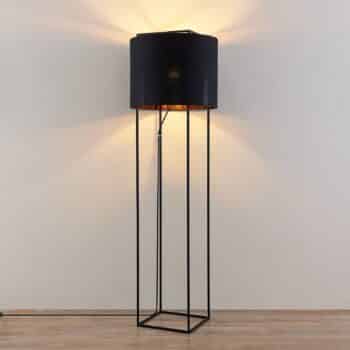 Lindby Kesta textilná stojaca lampa, rám 4 tyče - Image 2