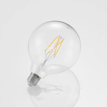LED žiarovka E27 6 W 2 700 K globe, filament, číra - Image 2
