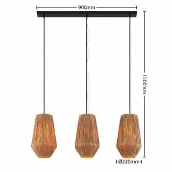 Lindby Jytte papierová závesná lampa, 3-plameňová - Image 2