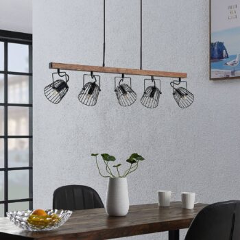 Lindby Adalin závesná lampa, 5-pl., klietka - Image 2