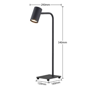 Lindby Sanad stolná lampa čierna - Image 2