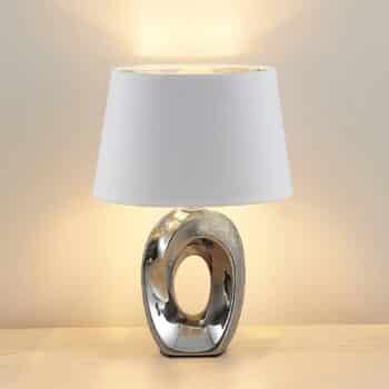 Lindby Alenja stolná lampa z keramiky a látky - Image 2
