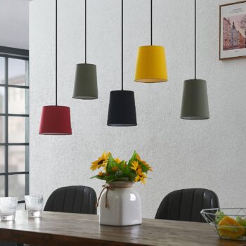 Lindby Amilia závesná lampa tienidlá farebné 5-pl. - Image 2