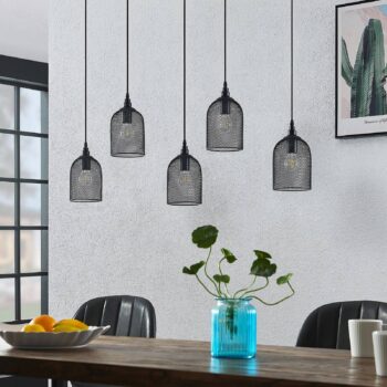 Lindby Dolcin závesná lampa sieťované tienidlá 5pl - Image 2