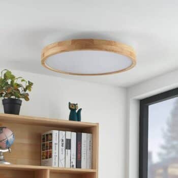 Lindby Lanira stropné LED svietidlo dub, 60 cm