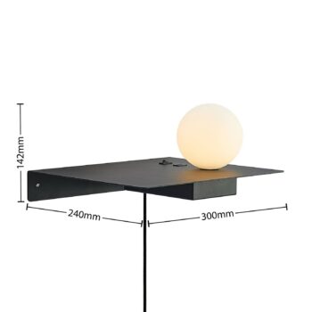 Lindby Pumari nástenné svetlo svietiaca guľa vprav - Image 2