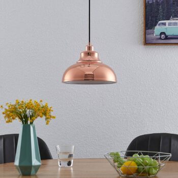 Lindby Emna závesná lampa, 1-plameňová, medená - Image 2