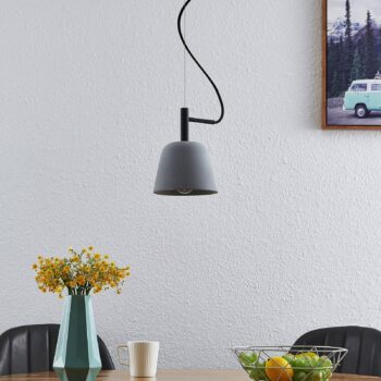 Lucande Otavis závesná lampa z betónu, 1-plameňová - Image 2