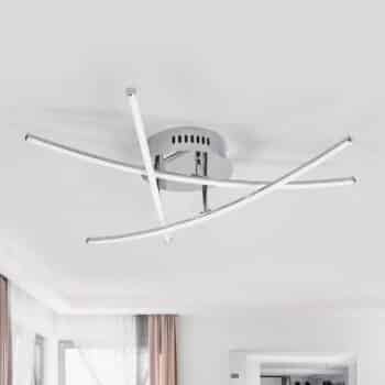 Stropné LED svietidlo Yael chróm 3 tyče - Image 4