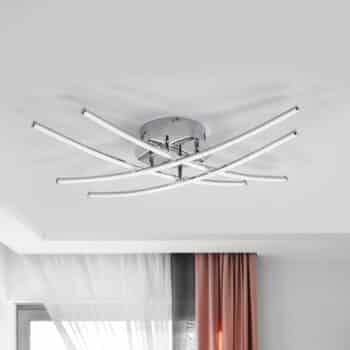 Stropné LED svietidlo Yael chróm 4 tyče - Image 4