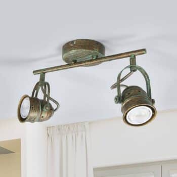 2-plameň LED svetlo Leonor antický vzhľad - Image 4