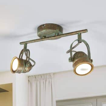 2-plameň LED svetlo Leonor antický vzhľad - Image 3