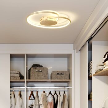 Lindby Joline stropné LED svietidlo, zlaté, 45 cm - Image 4