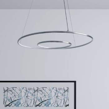 Lindby Lucy závesné LED svietidlo, 70cm, chróm - Image 3