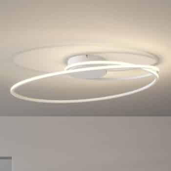 Lindby Xenias LED stropná lampa, biela, 60x35cm