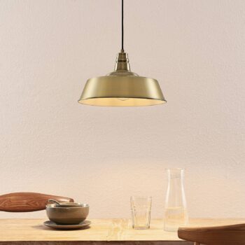 Lindby Antira závesná lampa, mosadz antik - Image 2