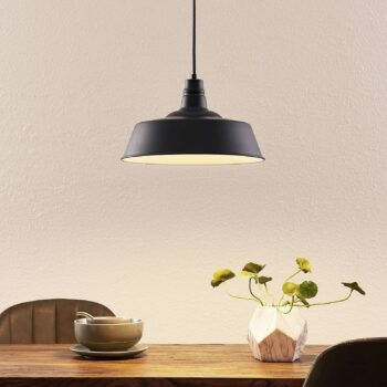 Lindby Antira závesná lampa, čierna matná - Image 2