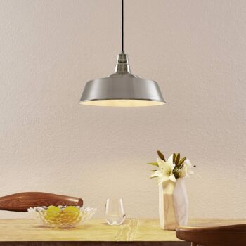 Lindby Antira závesná lampa, nikel satinovaný - Image 2