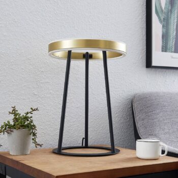 Lucande Seppe stolná LED lampa, mosadz - Image 2