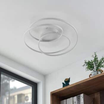 Lindby Kateryna stropné LED svietidlo biele Ø 60cm - Image 2