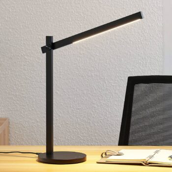 Lindby Loretta LED lampa na písací stôl CCT čierna - Image 3