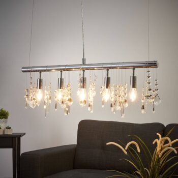 Jagavá závesná lampa CRYSTAL 5-plameňová - Image 3