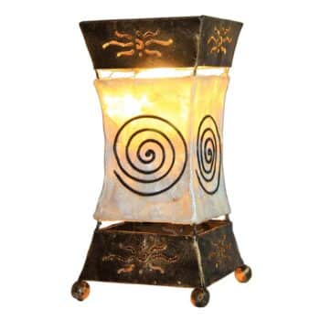 Jasná stolná lampa Xenia so špirálovým motívom - Image 2