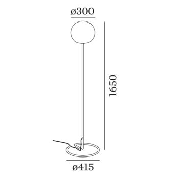 WEVER & DUCRÉ Dro 3.0 stojaca lampa, čierno-biela - Image 2