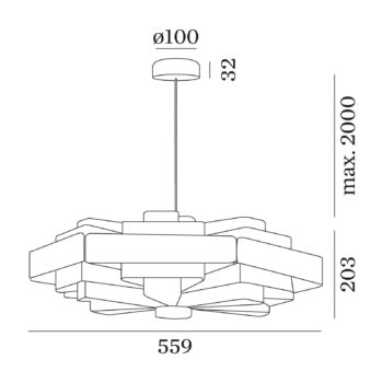 WEVER&DUCRÉ J.J.W. 04 závesná lampa striebro - Image 2