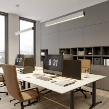 Arcchio Thores závesné LED 113 cm striebro