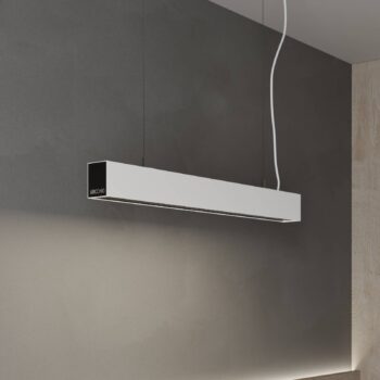 Arcchio Thores závesné LED kancelária 85cm biele