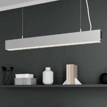 Arcchio Thores závesné LED 85 cm striebro