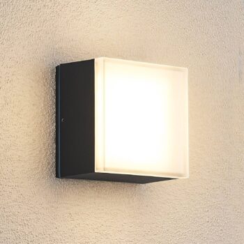 Lindby Mathea LED vonkajšia stropná lampa, hranatá - Image 2