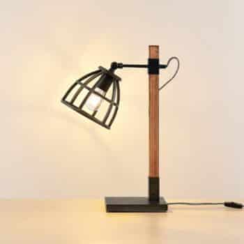 Lindby Tanina stolná lampa, tienidlo klietka - Image 2