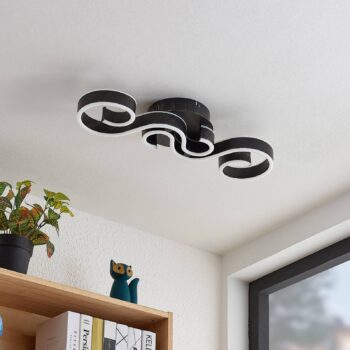 Lucande Admira stropné LED svietidlo čierna 51,7cm - Image 2