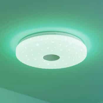 Lindby Laubini stropné LED, RGBW, CCT, 38 cm