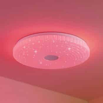 Lindby Laubini stropné LED, RGBW, CCT, 48 cm