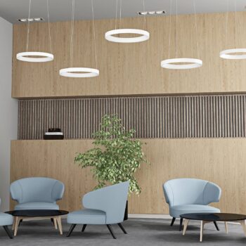 Arcchio Vivy LED závesná lampa, biela, 38 cm - Image 2